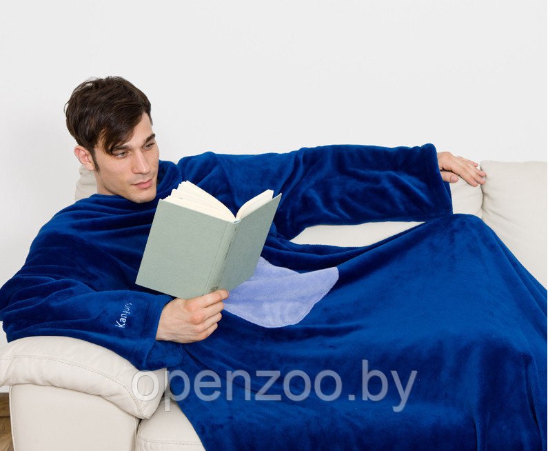 Теплый и уютный плед с рукавами SNUGGIE Купи сейчас Черный - фото 3 - id-p104683657