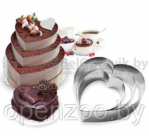 Кольца для торта из нержавеющей стали Cake Baking Tool (3 шт)  Сердце Love