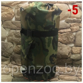 Спальный мешок с подголовником Stalker Military Style одеяло (22595, изософт, до -5С), РФ Хаки - фото 1 - id-p147195978