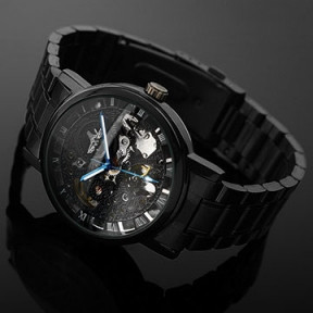 Часы Winner Black Edition U8067, скелетон (Механика с автоподзаводом) - фото 1 - id-p109390355