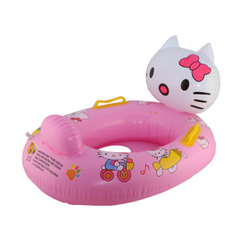 Надувной детский круг с сидением, спинкой и ручками, в ассортименте (5 видов) Baby Boat Hello Kitty 50,0 х