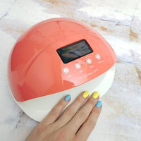 Гибридная лампа для маникюра (лампа для сушки ногтей) Nail LAMP 50 W LED UV для двух рук Коралловый корпус