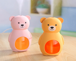 Увлажнитель - аромадиффузор воздуха Медвежонок Bear Humidifier с подсветкой, 150 ml,220V Оранжевый