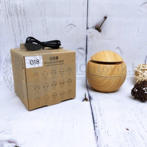 Увлажнитель воздуха ароматический Mini Humidfier  001 (HM-018), форма шар, d 10 см, 130 ml, 220V Светлое