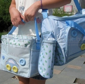 Комплект сумок для мамы - вещей малыша Cute as a Button, 3 шт. Голубая - фото 1 - id-p153788326