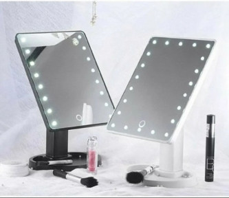 АКЦИЯ   Безупречное зеркало с подсветкой Lange Led Mirror Black/White/Pink Белое, USB