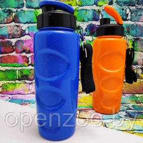 Анатомическая бутылка для воды Healih Fitness с клапаном и регулируемым ремешком, 500 мл. Сито в комплекте - фото 1 - id-p180115819