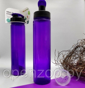 Бутылка с клапаном Healih Fitness для воды и других напитков, 500 мл. Сито в комплекте Фиолетовая - фото 1 - id-p180027078