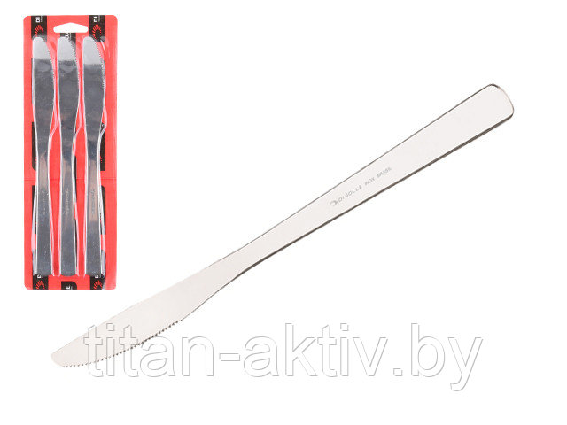 Набор ножей столовых, 3шт., серия UNIVERSO, DI SOLLE (Длина: 224 мм, длина лезвия: 96 мм, толщина: 4 - фото 1 - id-p190872558