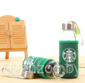 Бутылка для воды Starbucks coffee 300 мл в чехле - фото 1 - id-p100408858