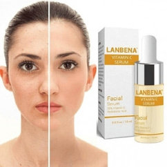 Уценка Антивозрастные коктейли для регенерации кожи лица и декольте Lanbena, 15ml Vitamin C serum (осветляет,