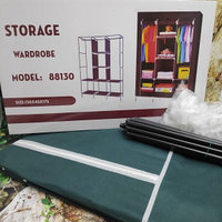 Складной шкаф Storage Wardrobe mod.88130  130 х 45 х 175 см. Трехсекционный Изумрудный
