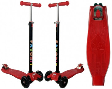 Самокат скутер детский MAXI FAVORIT 4108 до 60 кг. - фото 1 - id-p109389846