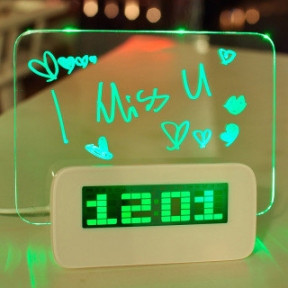Креативные LED Часы-Будильник HIGHSTAR Зелёный - фото 1 - id-p109389925
