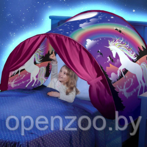 Детская палатка для сна Dream Tents (Палатка мечты) Розовая Единорог - фото 1 - id-p173453276