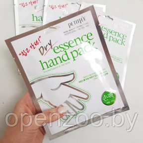 Маска перчатки для рук с сухой эссенцией Dry Essence Hand Pack Petitfee - 1 пара,  27ml    Original Korea