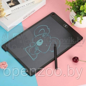 Планшет для рисования и записей LCD Writing Tablet 12, черный - фото 1 - id-p75804477