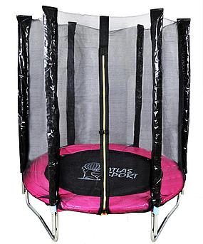 С внешней сеткой Atlas Sport Батут Atlas Sport PINK 140 см (4.5ft) на эластичных ремнях