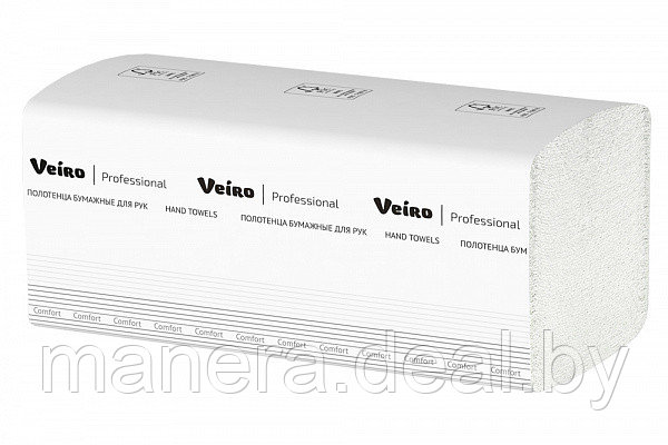 Полотенца бумажные Veiro Professional Comfort V-сложение - фото 1 - id-p83130640