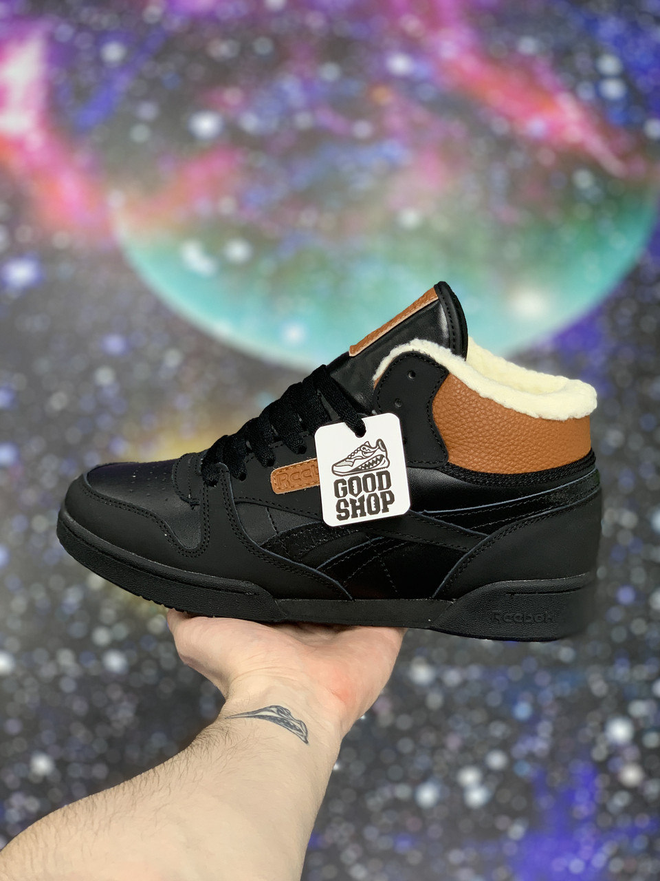 Кроссовки WTR Reebok Workout High Black Brown