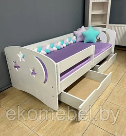 Кровать с бортиком "Ночь" (80х180 см) МДФ