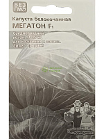 Капуста белокочанная Мегатон F1 (Марс) Б/П 15 шт - фото 1 - id-p190911893