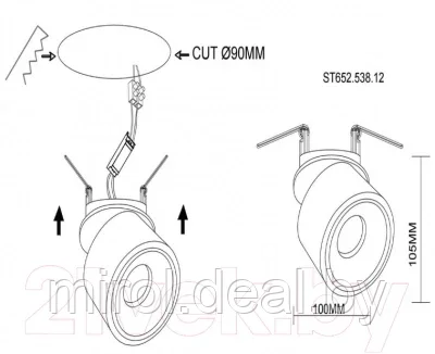Точечный светильник ST Luce ST652 ST652.538.12 - фото 2 - id-p190917771