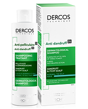 Тонизирующий шампунь VICHY интенсивного действия для нормальных и жирных волос VICHY Dercos Anti-Dandruff