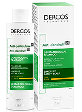 Шампунь VICHY против перхоти интенсивного действия для сухих волос Dercos Anti-Dandruff Treatment Shampoo (390