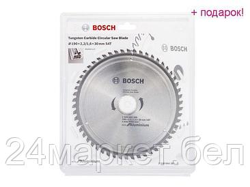 BOSCH Китай Диск пильный 190х30 мм 54 зуб. универсальный ECO ALUMINIUM BOSCH (твердоспл. зуб)