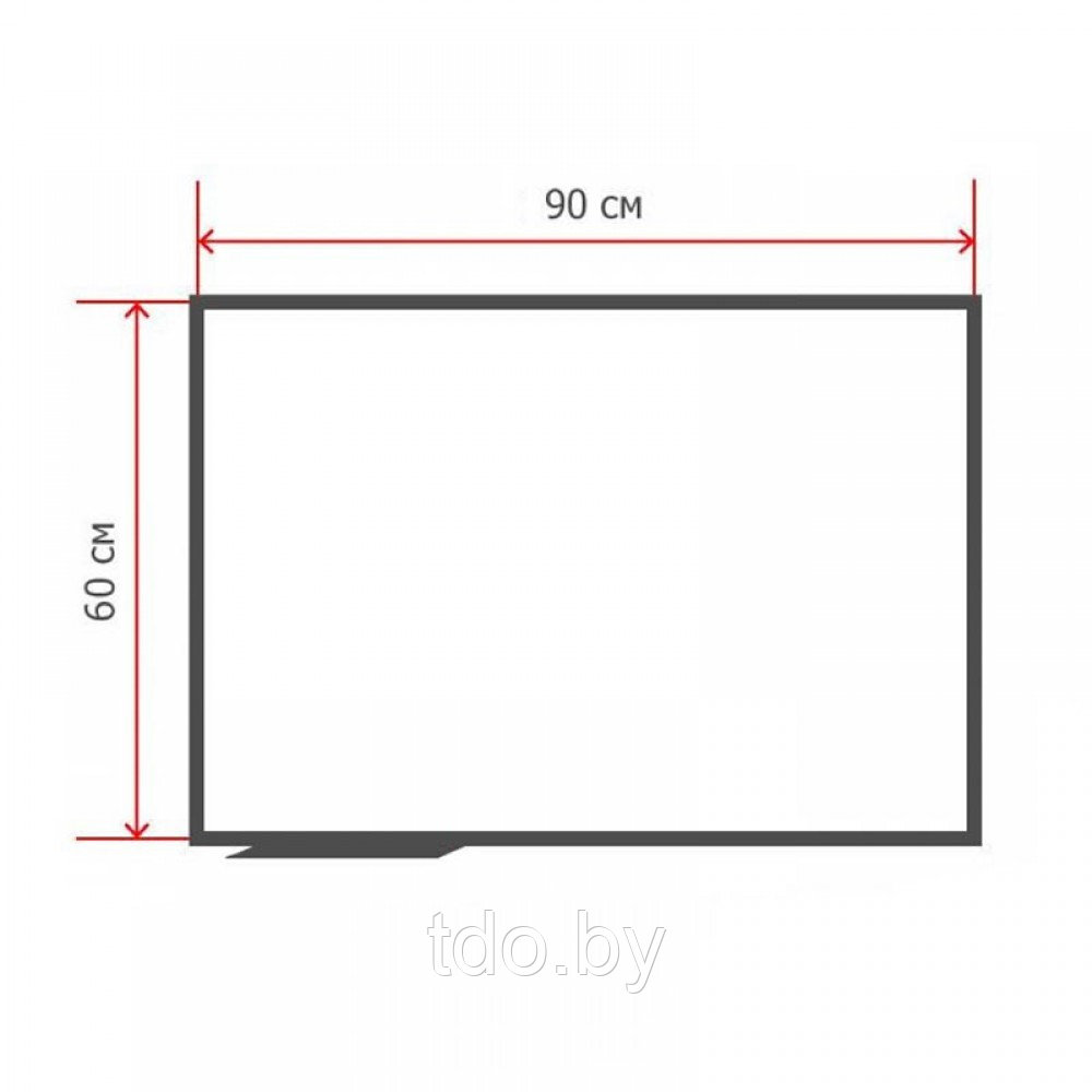 Доска магнитно-маркерная Attache, 60*90см, алюминиевая рамка, лак, полочка - фото 2 - id-p190930576