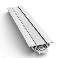 Профиль алюминиевый  угловой, накладной, серебро, 28,5х10,4мм, 1м, шир. ленты до 10мм