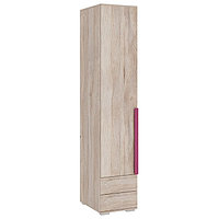 Шкаф однодверный «Лайк 54.01», 400 × 550 × 2100 мм, цвет дуб мария / фуксия