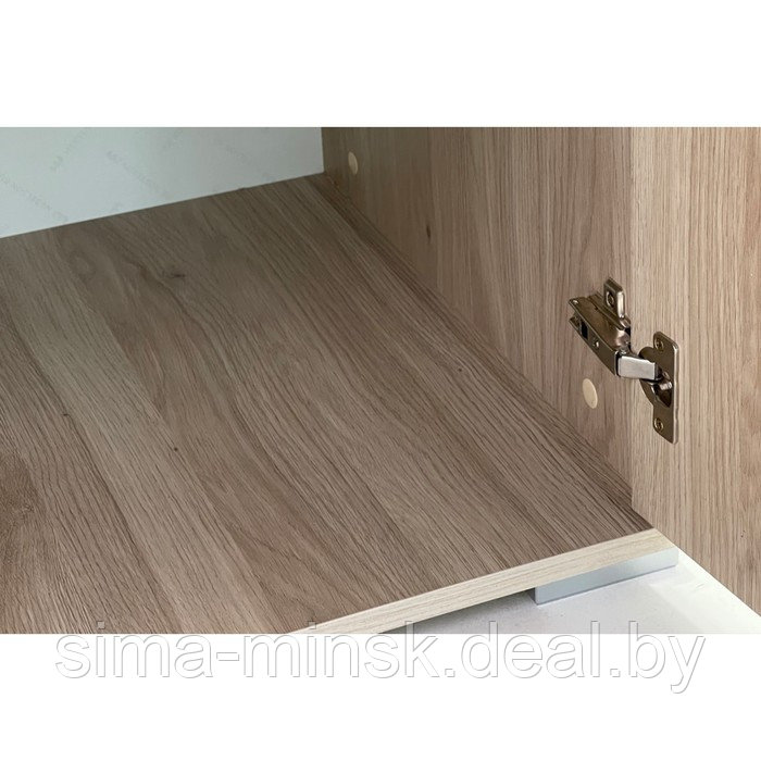 Шкаф двухдверный «Лайк 03.01», 800 × 550 × 2100 мм, цвет дуб мария / какао - фото 6 - id-p190964202