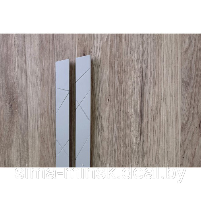 Шкаф двухдверный «Лайк 55.01», 800 × 550 × 2100 мм, цвет дуб мария / галька - фото 2 - id-p190964205