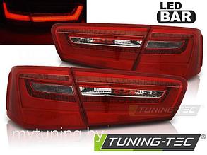 Задние фонари RED WHITE LED для Audi A6 C7 sedan