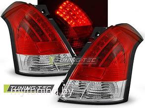 Задние фонари red white led для Suzuki Swift 3(III)
