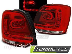 Задние фонари red white led для VW Polo 5