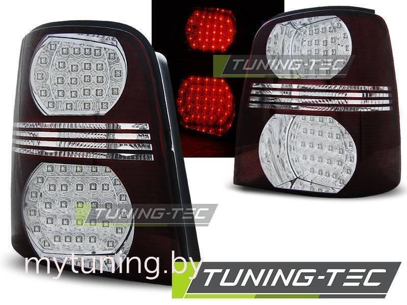 Задние фонари red white led для VW Touran