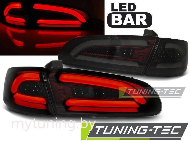 Задние фонари Seat Ibiza 3 smoke red led bar