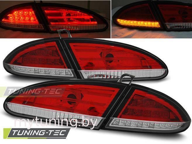 Задние фонари Seat Leon 2 red white led
