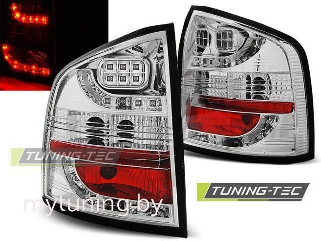 Задние фонари Skoda Octavia 2 chrome led