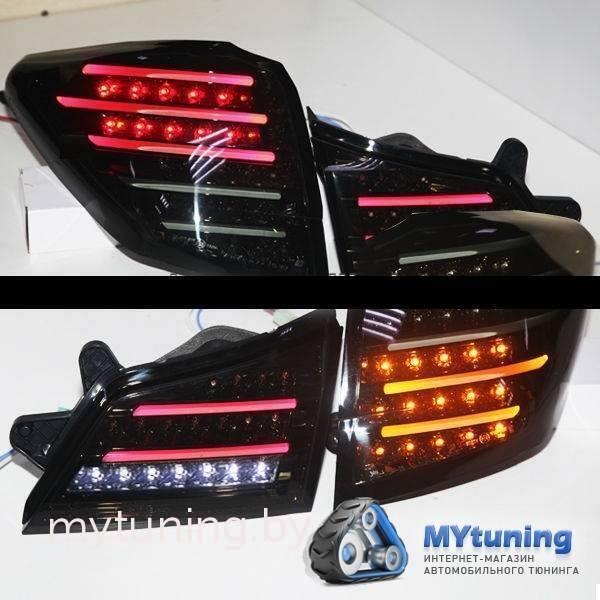 Задние фонари Subaru Outback B14 smoke black led