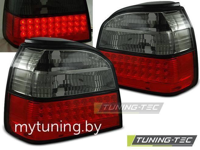 Задние фонари VW Golf 3 red smoke led