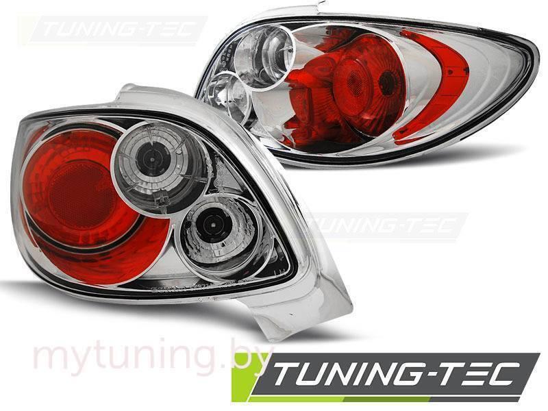 Задние фонари chrome для Peugeot 206 CC