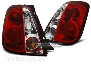 Задние фонари Fiat 500 red white