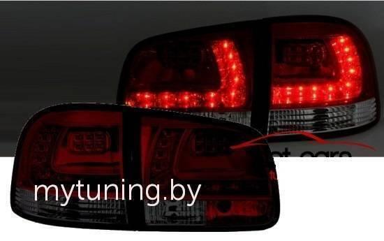 Задние фонари VW Touareg red smoke led