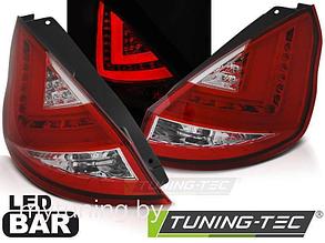 Задние фонари для Ford Fiesta VII 5D (08-12) LED Red Crystal