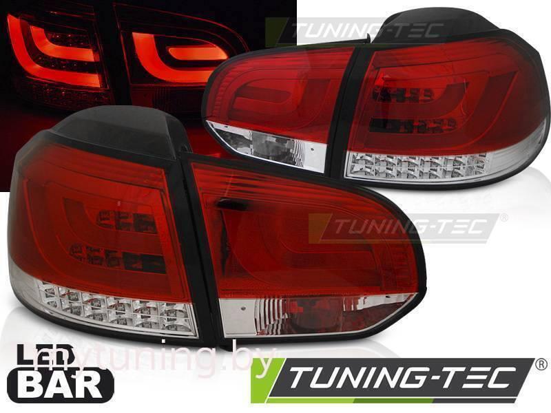 Задние фонари для Volkswagen Golf VI (08-12) LED красные светлые