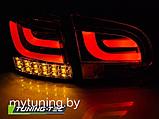 Задние фонари для Volkswagen Golf VI (08-12) LED темные, фото 2